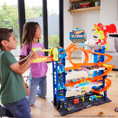 City Ultimate Garage Playset with 2 Die-Cast Cars, Storage for 50+ Cars Child Age 4-8