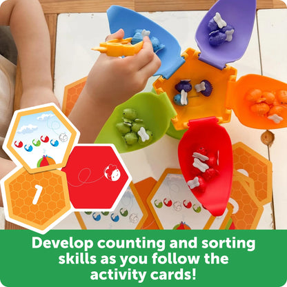 Blooming Balance Bees Fine Motor Sorting Set, Preschool Toys, Ages 3+