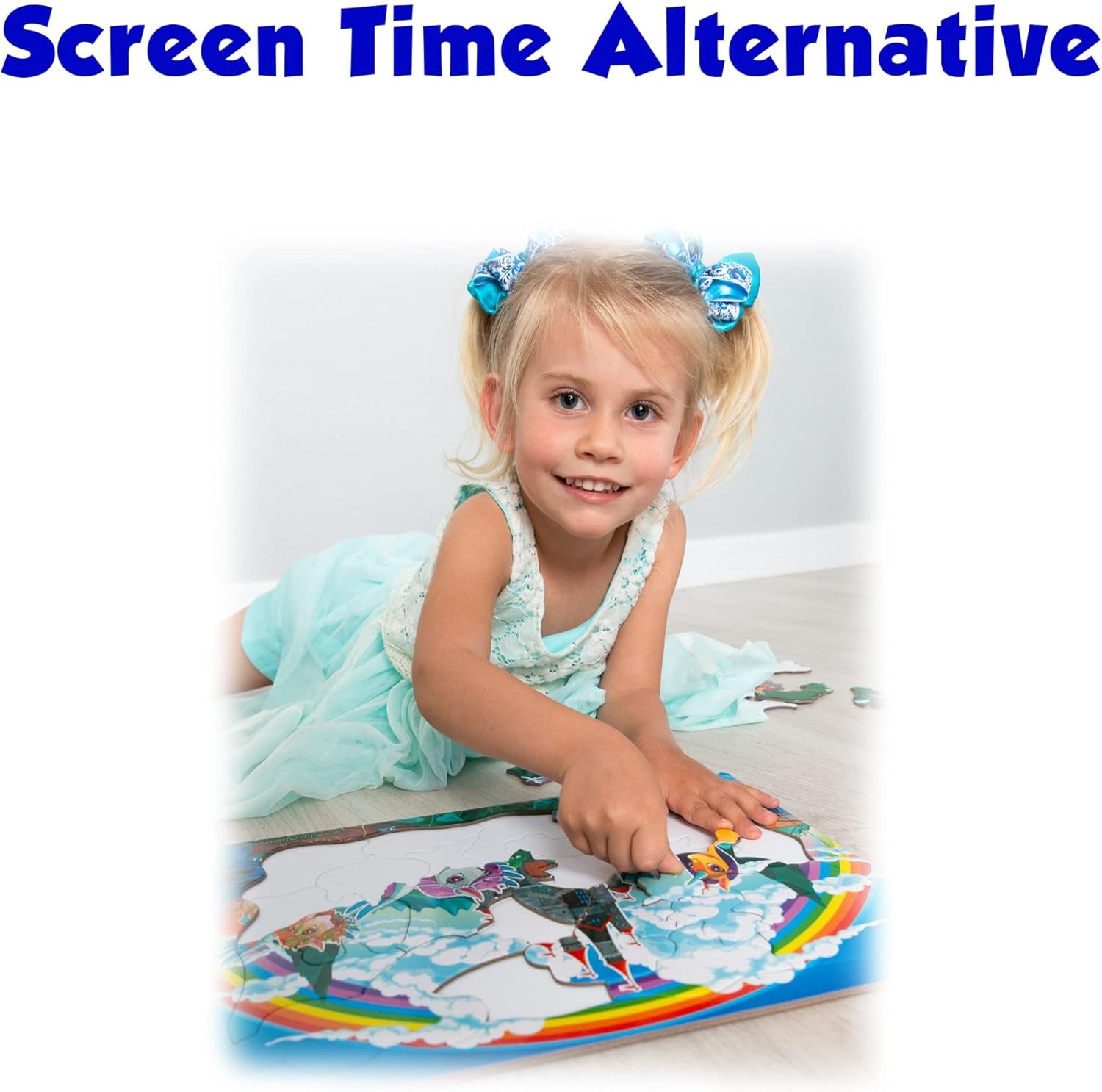 Unicorn Puzzles for Kids 3-5 Years Old | Best Gift for Girls | 27 Pieces Rainbow Puzzle | Unique Jigsaw Shapes Puzzle for Toddlers Ages 3-5 | Vibrant Unicorn Design