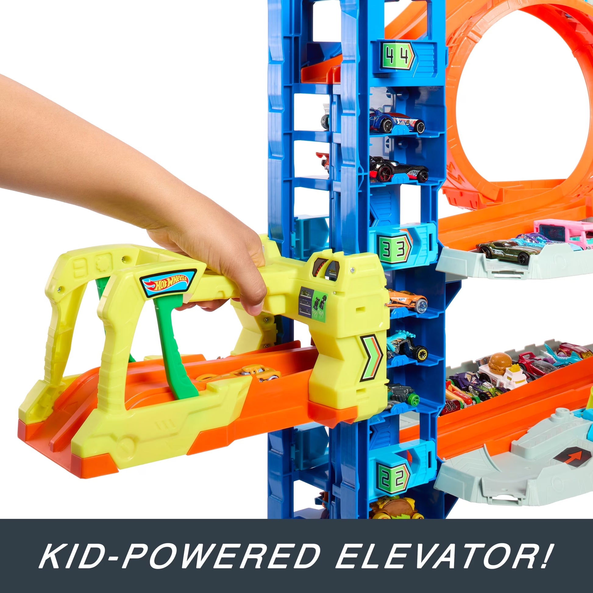 City Ultimate Garage Playset with 2 Die-Cast Cars, Storage for 50+ Cars Child Age 4-8