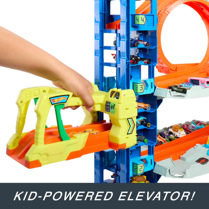 City Ultimate Garage Playset with 2 Die-Cast Cars, Storage for 50+ Cars Child Age 4-8