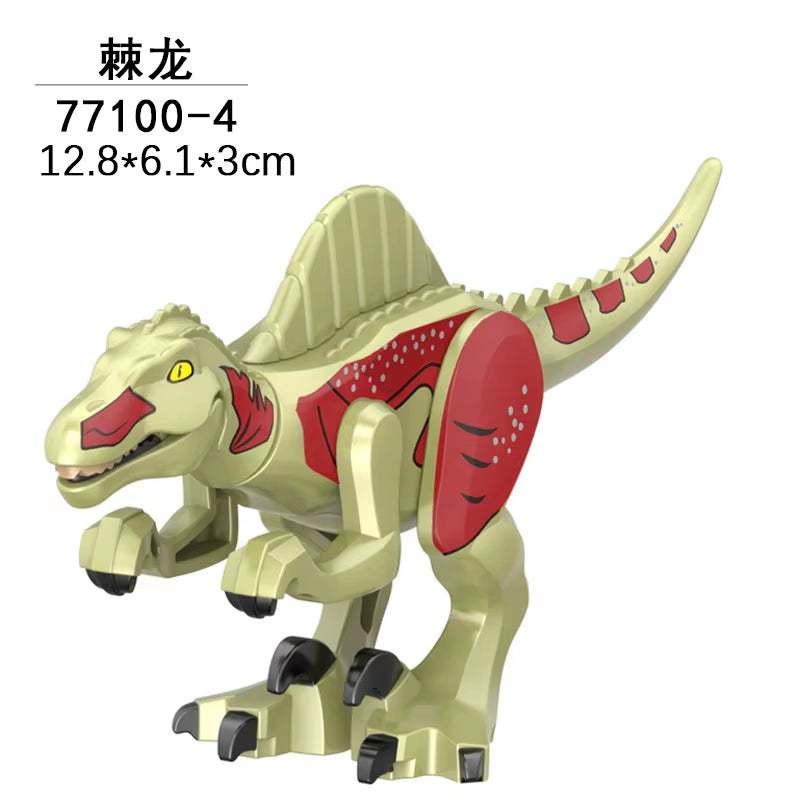Jurassic World 3 Brutal Raptor Building Blocks Dinosaur Bricks Tyrannosaurus Indominus I-Rex Assemble Toy for Children