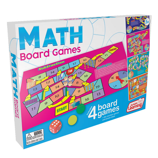 Math Board Games  for Ages 5-6 Kindergarten Grade 1 Learning, Math, Perfect for Home School, Educational Resources