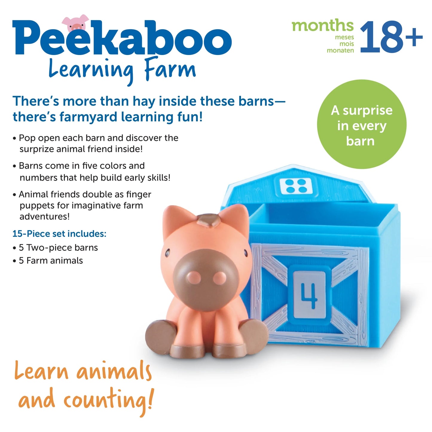 Peekaboo Learning Farm - Toddler Toys Activities, Ages 18 Months+