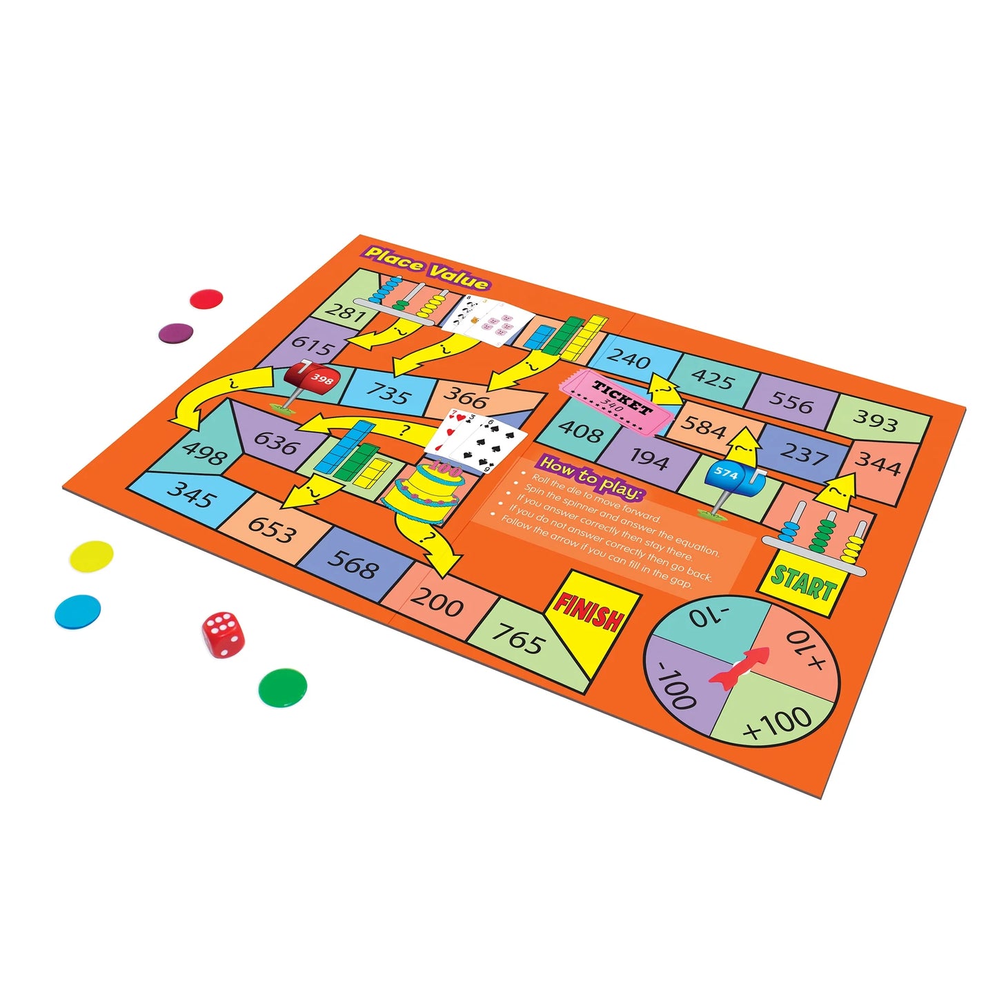 Math Board Games  for Ages 5-6 Kindergarten Grade 1 Learning, Math, Perfect for Home School, Educational Resources
