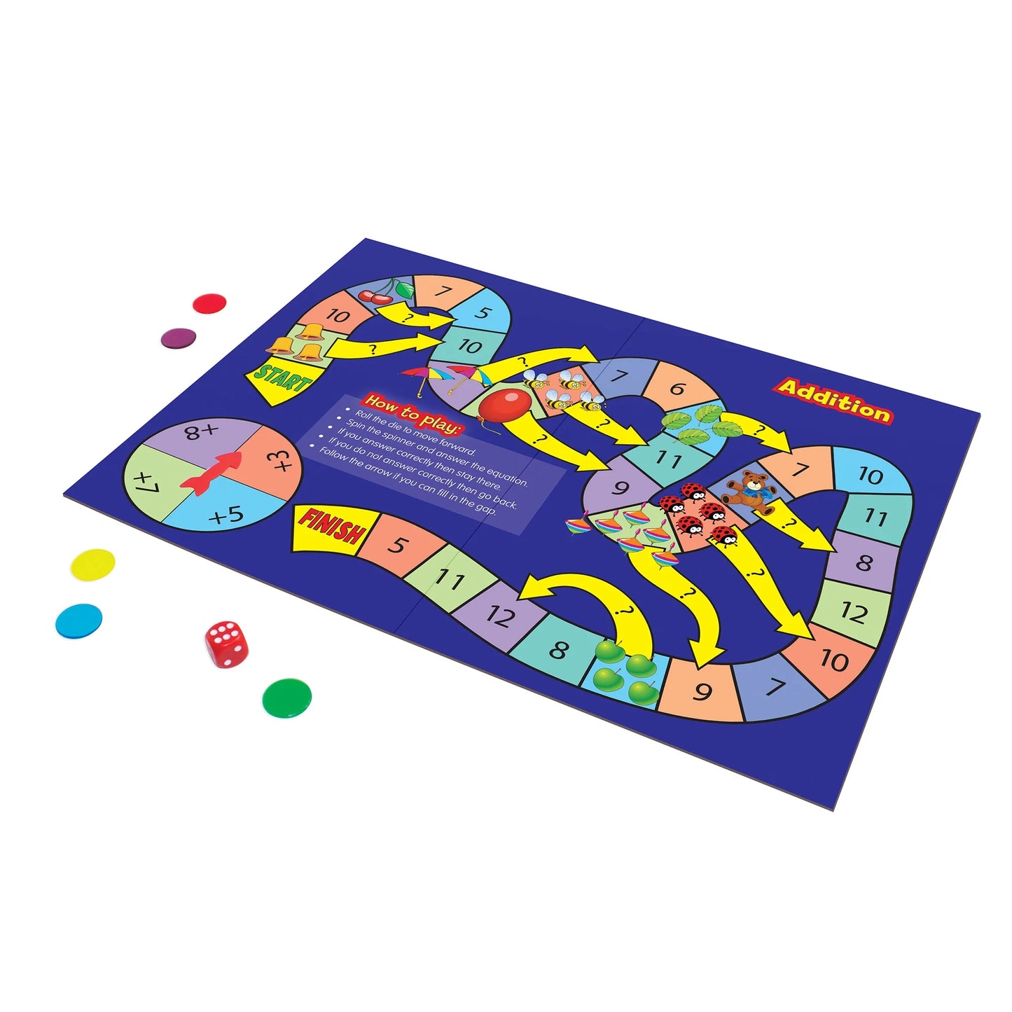 Math Board Games  for Ages 5-6 Kindergarten Grade 1 Learning, Math, Perfect for Home School, Educational Resources