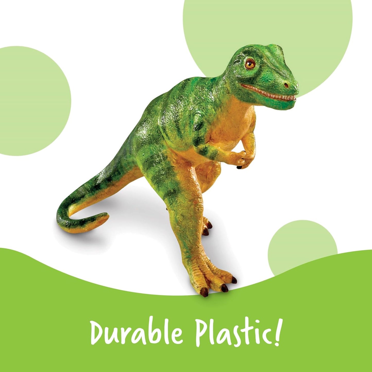 Jumbo Dinosaurs - Toddler Outdoor Toys, Animal Figurines, Montessori, Fine Motor Skills, Imaginative Play, Gits for Boys and Girls, Preschool Counting, Triceratops